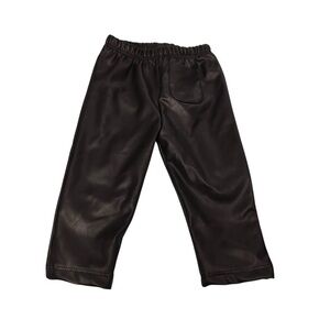 Nicole Miller Black Faux Leather Trousers